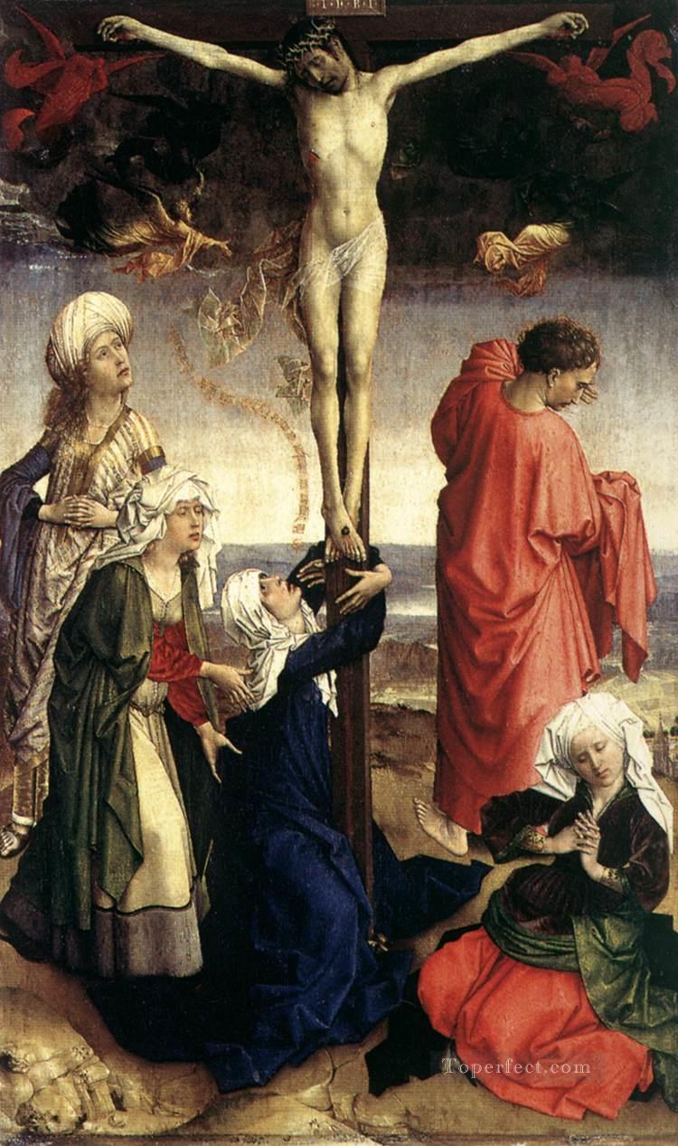 Kreuzigung Religiosen Rogier van der Weyden Religiosen Christentum Ölgemälde